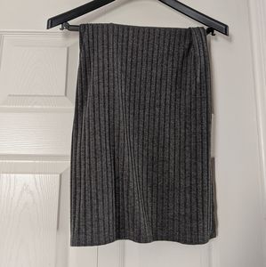 Grey floor length skirt